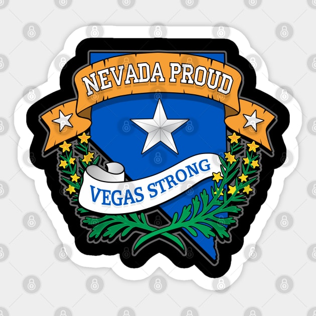 NEVADA PROUD, VEGAS STRONG Sticker by razrgrfx